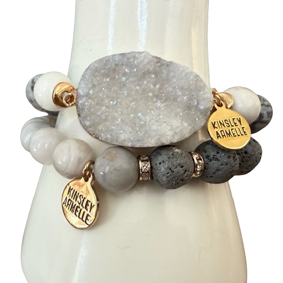 Kinsley Armelle - DUSK GEODE BRACELET - Like new - Picture 8 of 12